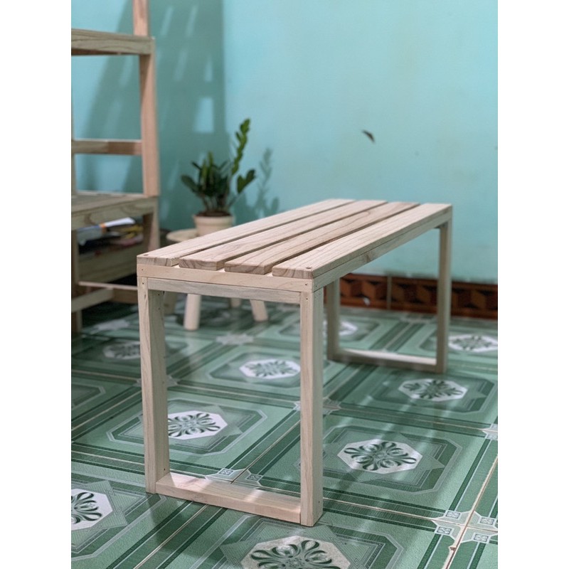 Ghế PALLET GỖ TỰ NHIÊN DECOR / 90x30 cao 40cm