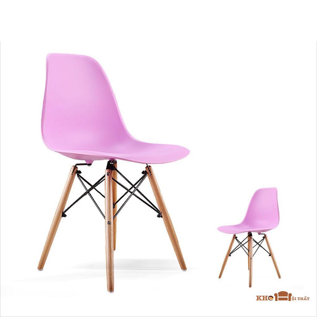 Ghế nhựa chân gỗ nhập khẩu EAMES Đủ Màu | BigBuy360 - bigbuy360.vn