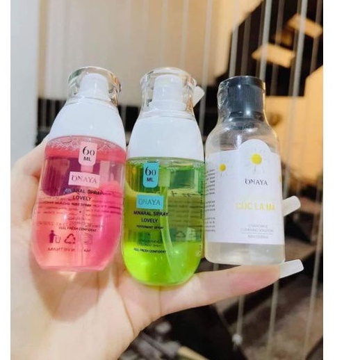 (Chính hãng Onaya-Date 2025) Xịt khoáng Onaya giúp sạch, thoáng, thơm, khử mùi 60ml