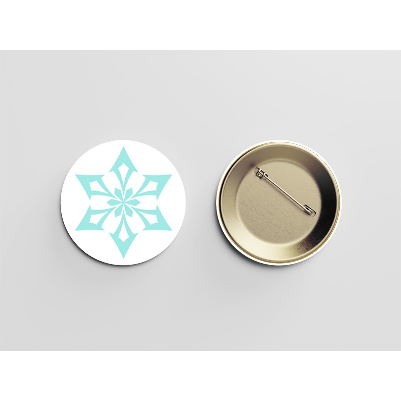 (nhiều mẫu) Huy hiệu cài áo IN HÌNH  PHÙ HIỆU NGUYÊN TỐ GENSHIN IMPACT anime chibi M1