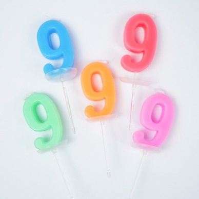 nến số bánh kem sinh nhật [FREESHIP❤️] hộp 20 nến số mix màu siêu rẻ đẹp