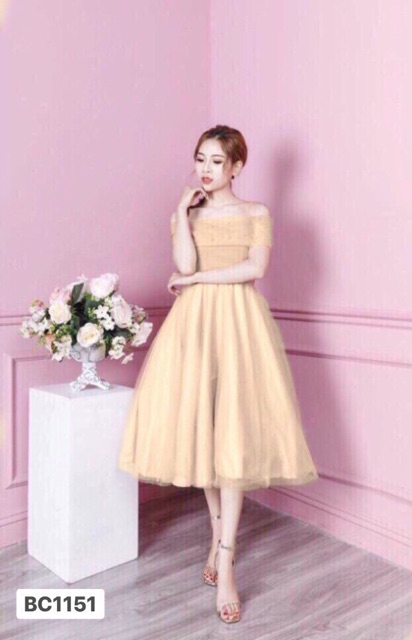 Ảnh và video thật 1000% Đầm công chúa trễ vai giá gôc 300k