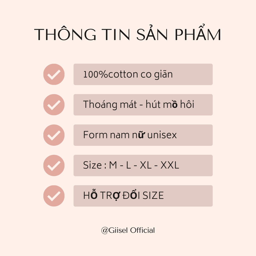 Áo thun nam nữ unisex chất liệu cotton co giãn bốn chiều Giisel - 10 màu phong cách thời trang - KÈM HỘP