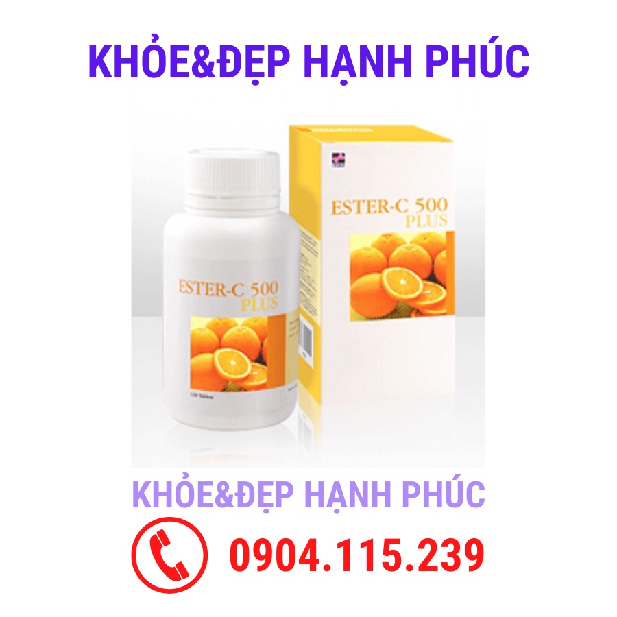 [ Date T8/24 ] Ester-C 500 plus elken tăng cường hệ miễn dịch – 60 viên/lọ