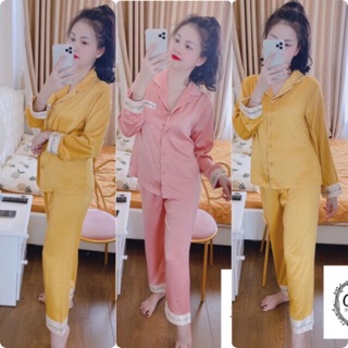 [XẢ KHO] BỘ LỤA HOẠ TIẾT TAY DÀI