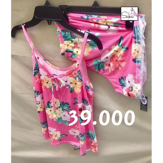 [Thanh lý] Đồ bộ thun mặc nhà hai dây nữ nhiều hoa văn khác nhau