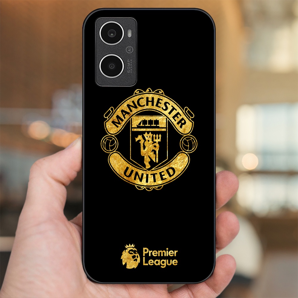 Ốp lưng Oppo A96 4G viền đen in hình MU Manchester United