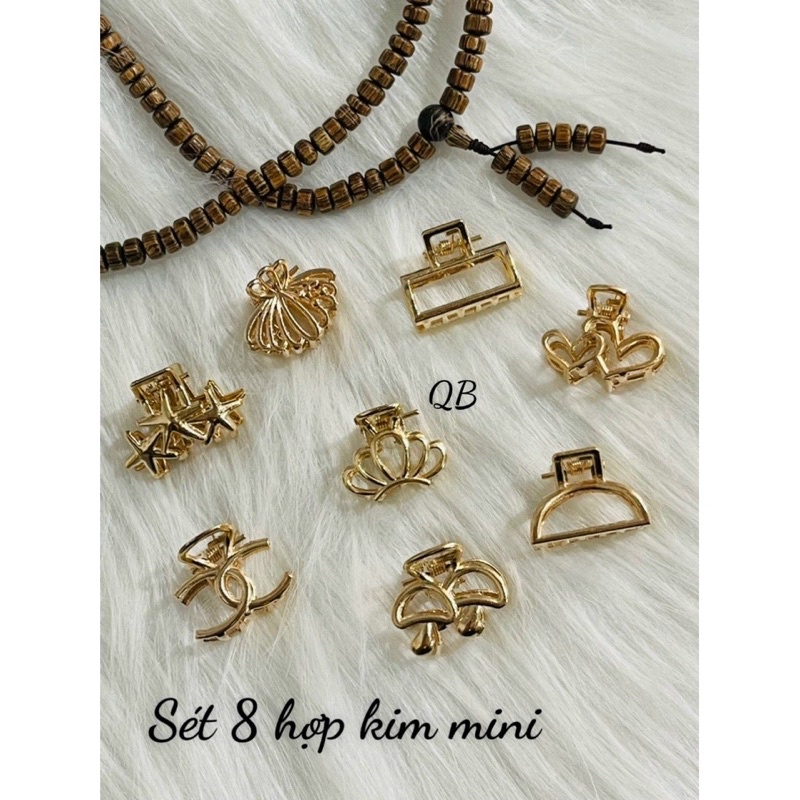 PVN43389 Set 8 kẹp tóc mini kim loại siêu hot