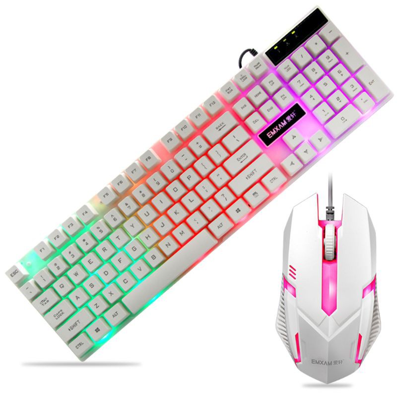 btsg* Keyboard Waterproof Mouse Mouse USB Wired Gaming Accessories for Microsoft HP LG PC Notebook Win XP