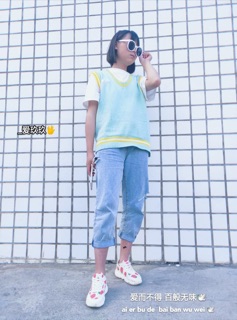 (ẢNH THẬT) set áo len + áo phông oversize ULZZANG