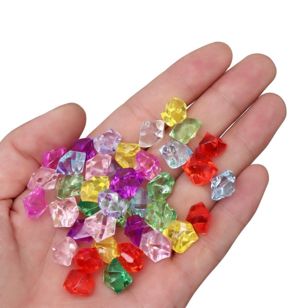 Đá nhựa trang trí - Viên sỏi nhựa thả lọ thủy tinh