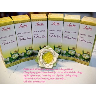 Toner Hoa Sen trắng cổ Huế 100ml