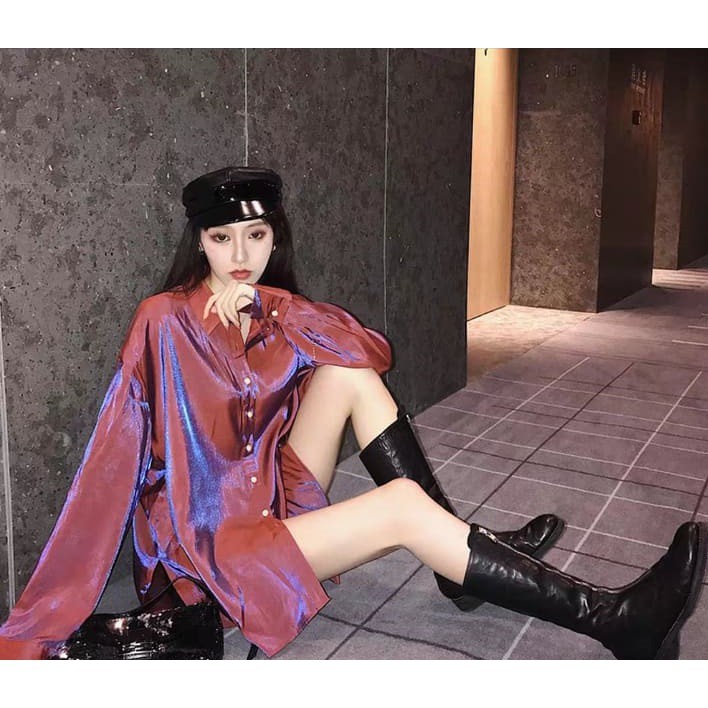 [Mã WASTUP giảm 10% tối đa 30K đơn 99K] ✨ Áo sơ mi satin phi bóng phản quang óng ánh trẻ trung hot trend unisex | BigBuy360 - bigbuy360.vn