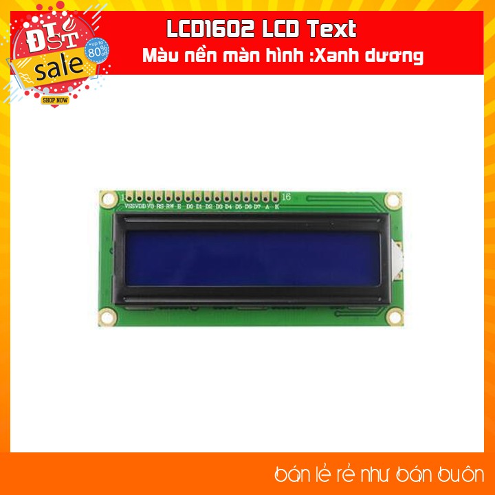 ✅[RẺ NHẤT VIỆT NAM] LCD1602 LCD Text Xanh lá/Xanh Dương