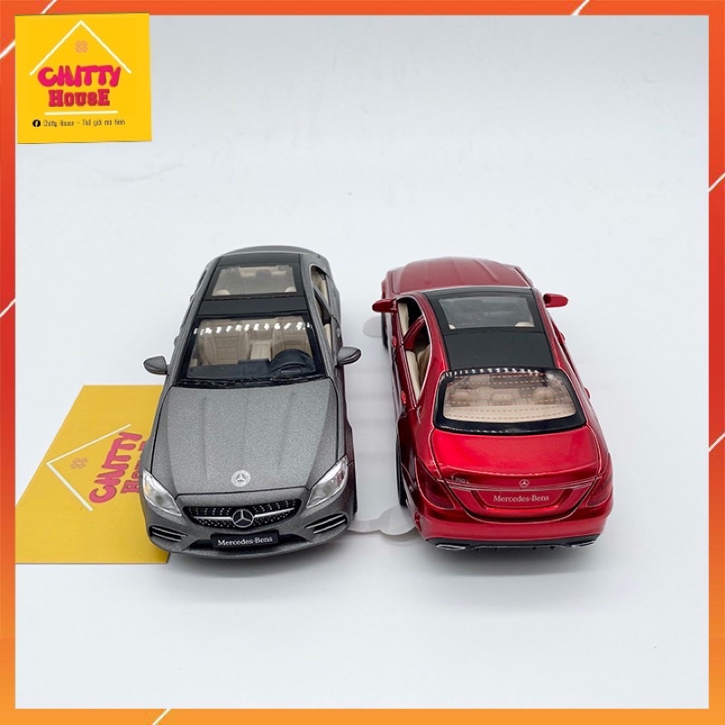 Ô tô hợp kim mô hình Mercedes C260L tỷ lệ 1:32 dùng sưu tầm, trang trí taplo, đồ chơi