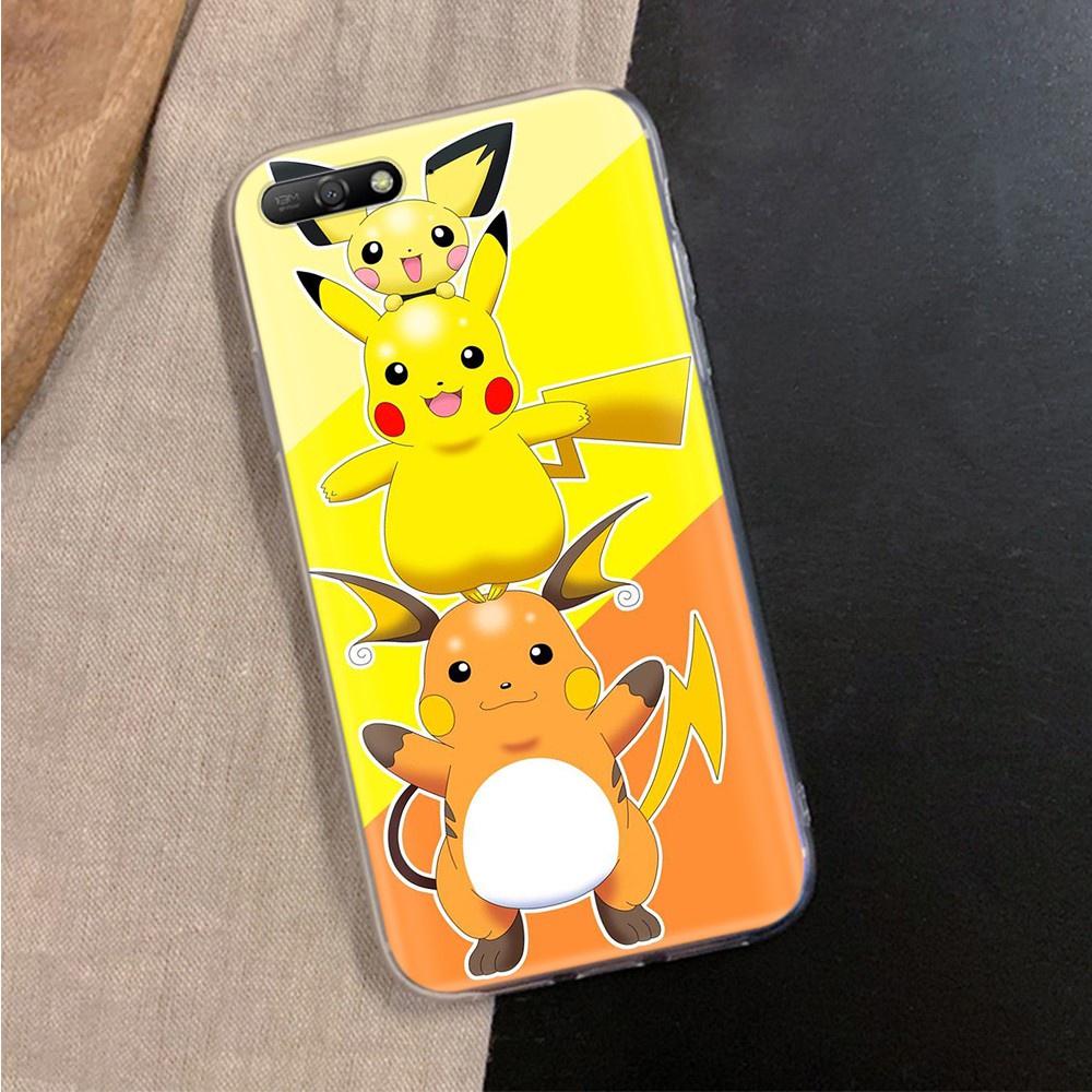 Ốp Điện Thoại Trong Suốt In Hình Pikachu Pokemon Cho Lg G6 G7 G8 Thinq V20 V30 V30S V35 V40 V50 V50S V60
