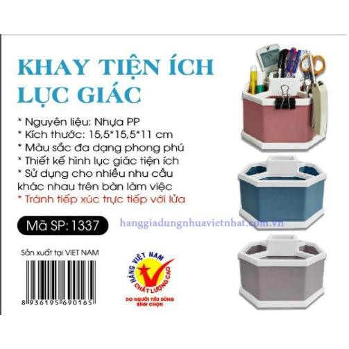 KHAY TIỆN ÍCH LỤC HÌNH LỤC GIÁC 5 NGĂN VIỆT NHẬT