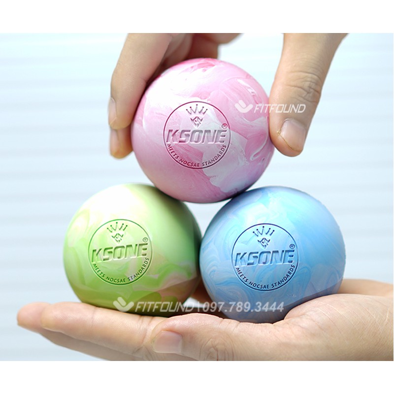 Bóng cao su đặc giãn cơ , dãn cơ- lacrosse ball Ksone chính hãng tặng túi đựng bóng