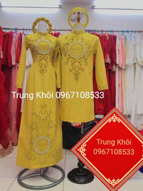 Cặp áo dài cưới cao cấp
