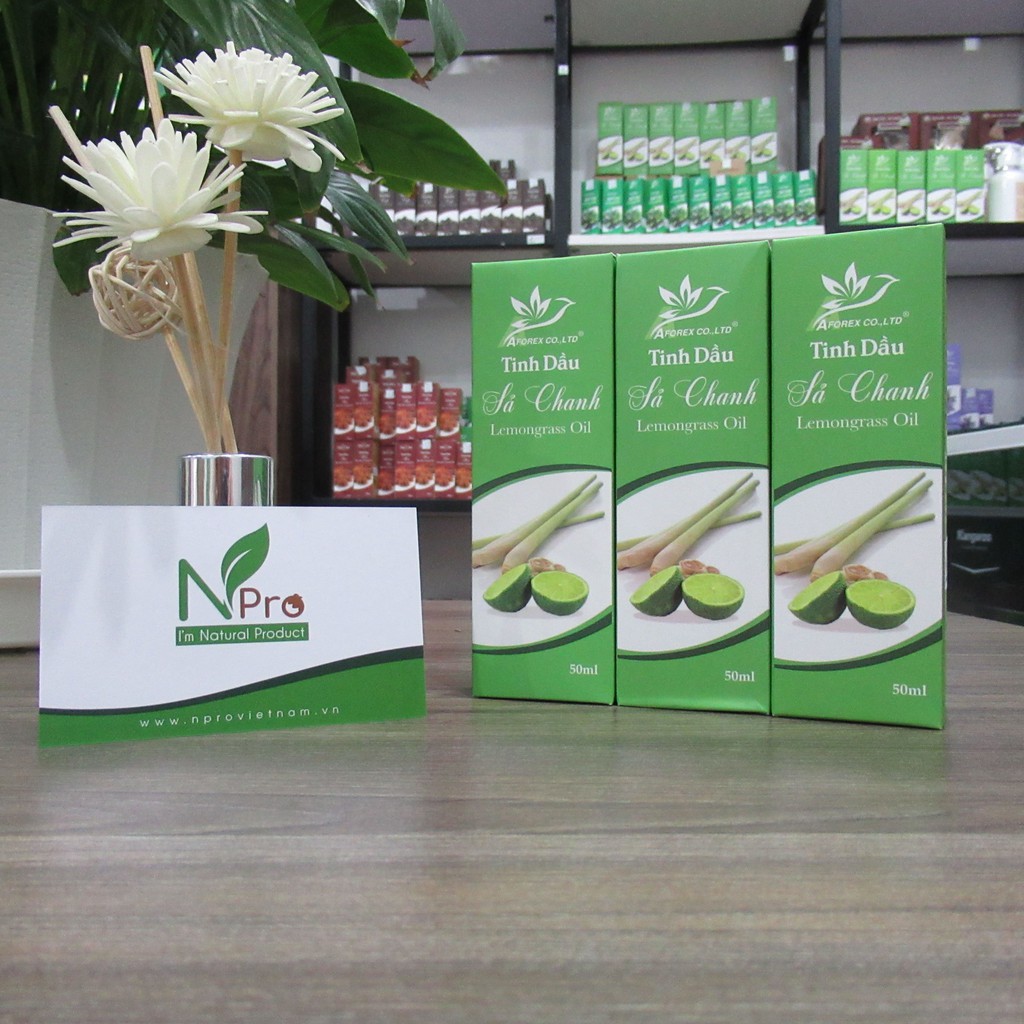 NPro - Tinh Dầu Sả Chanh 10ml┃Tinh dầu đuổi muỗi | Khử mùi, an toàn cho bé