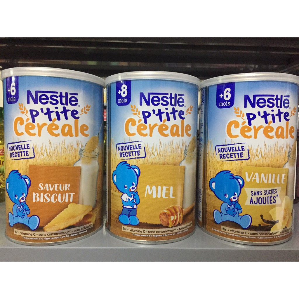 Bột lắc pha sữa Nestle Pháp hộp 400G cho bé từ 6 tháng (date 06/2021)