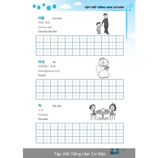 Sách - Tập viết tiếng Hàn cơ bản
