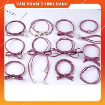 Hôp 12 Thun Cột Tóc Kiểu Hàn Quốc Cực Xinh