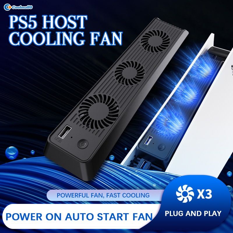 Quạt tản nhiệt đứng cho tay cầm chơi game Playstation 5 PS5 có cổng sạc USB