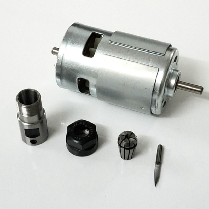 775 Engraving Machine Spindle Motor 12-36V Ball Bearing Spindle Motor