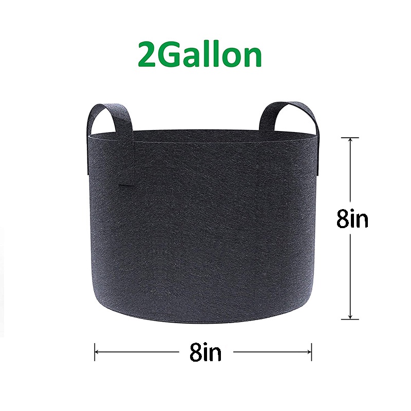 Bộ 20 Túi Vải Trồng Cây 2 Gallon Có Tay Cầm Tiện Dụng