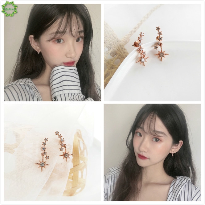 1 Đôi Bông Tai Hình Ngôi Sao Phong Cách Hàn Quốc