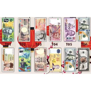 SET 10 BAO LÌ XÌ HÌNH TIỀN 10 NƯỚC ĐẸP LẠ