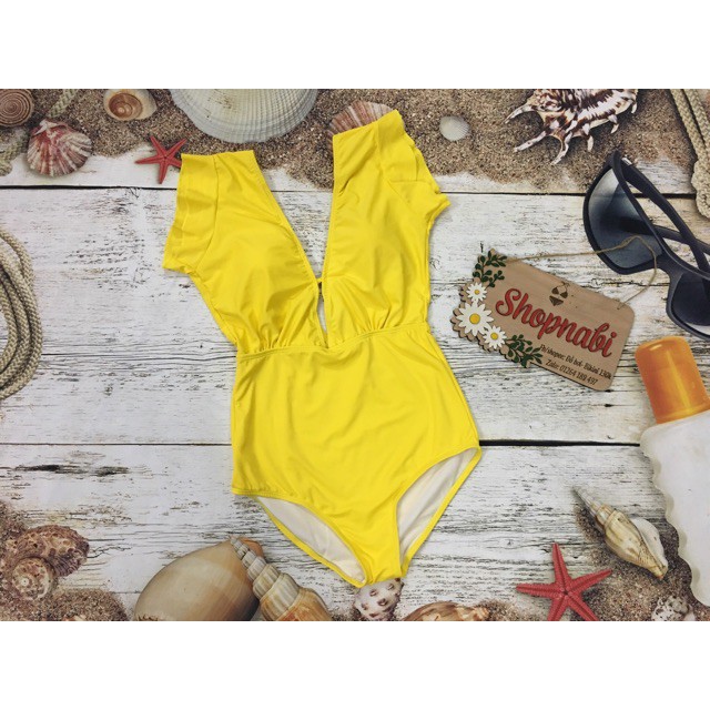 Giá sập sànBikini đồ bơi 1 mảnh tay bèo dễ thương, có 5 màu | BigBuy360 - bigbuy360.vn