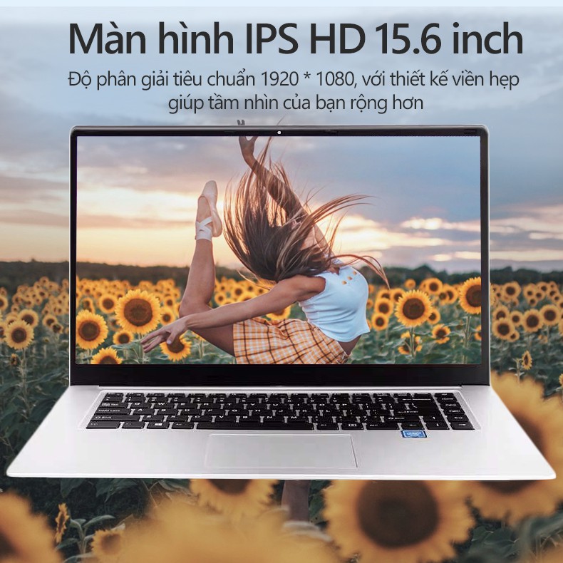 Máy tính Laptop máy tính xách tay chip Intel J3455 /J4105/RAM8G+ROM128G màn 15.6 inch mỏng nhẹ 1.8kg Win10 chạy mượt mà