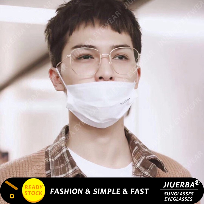 Kính kim loại gọng vuông phong cách Hàn Quốc thời trang cho cả nam và nữ