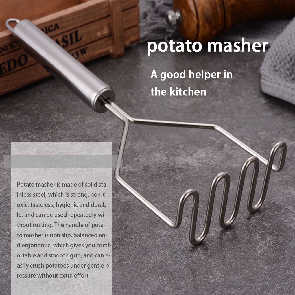 Dụng cụ nghiền khoai tây bằng thép không gỉ tiện dụng