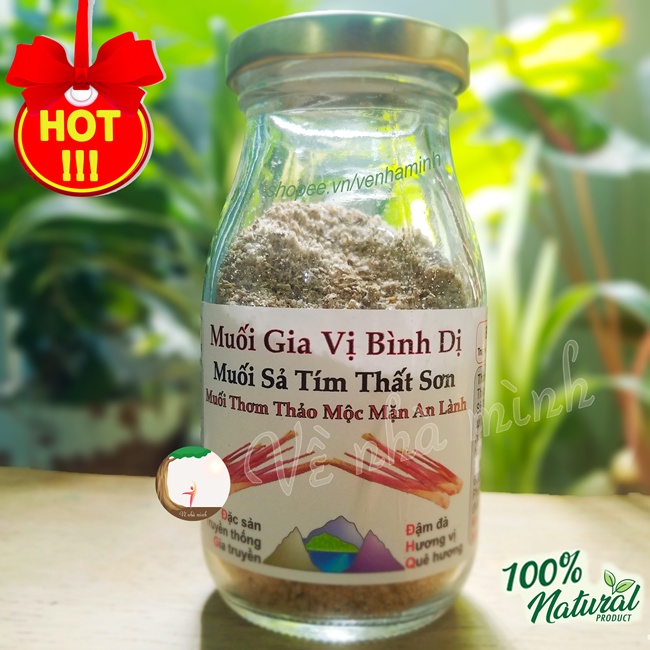 MUỐI SẢ TÍM THẤT SƠN HỮU CƠ TỰ NHIÊN - Gia vị thảo mộc truyền thống tốt cho sức khỏe