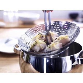 Vỉ hấp inox có quai stabil ikea