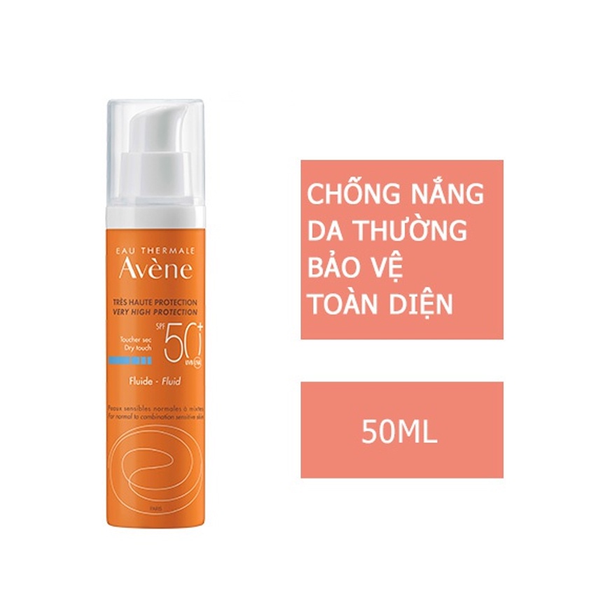 Kem chống nắng AVÈNE DRY TOUCH FLUIDE SPF 50+