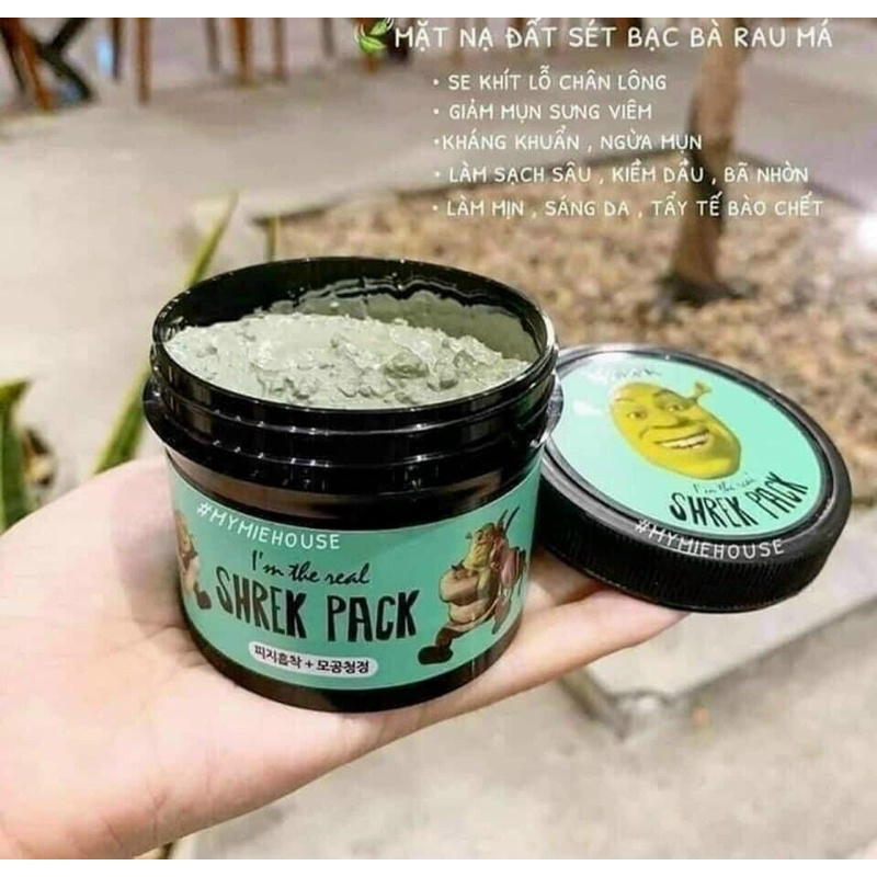 Mặt nạ đất sét I'm THE SHREK / THE CICA Shrek Pack của Olive Young