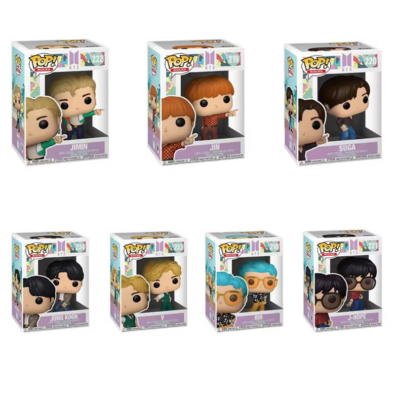 Mô Hình Đồ Chơi Sưu Tầm Búp Bê Funko POP BT21 2022 Bằng PVC RM JUNG V BTS