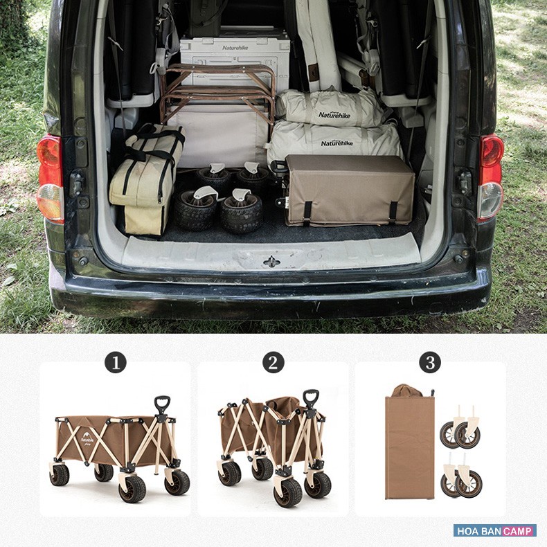 Xe Kéo Dã Ngoại Gấp Gọn NatureHike TC03 NH20PJ009 | 140L
