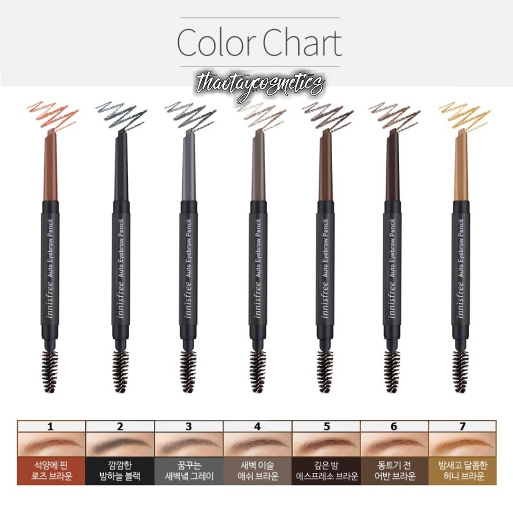 [Auth] Chì kẻ mày 2 đầu Innisfree Auto Eyebrow Pencil | WebRaoVat - webraovat.net.vn