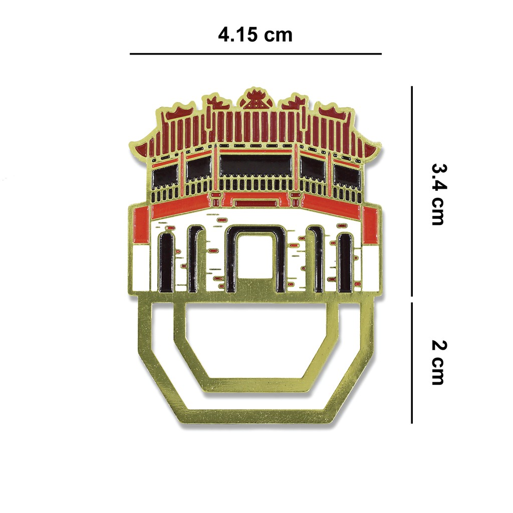 Bookmark - Đánh Dấu Sách Kim Loại - Hình Chùa Cầu Hội An - Quà Lưu Niệm Việt Nam - Saigonir