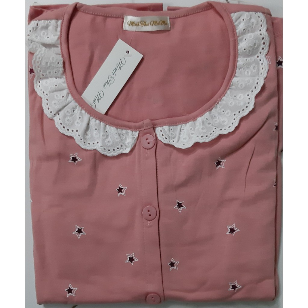 Bộ đồ bầu và sau sinh LỬNG HỌA TIẾT SAO chất cotton mềm mịn BL812