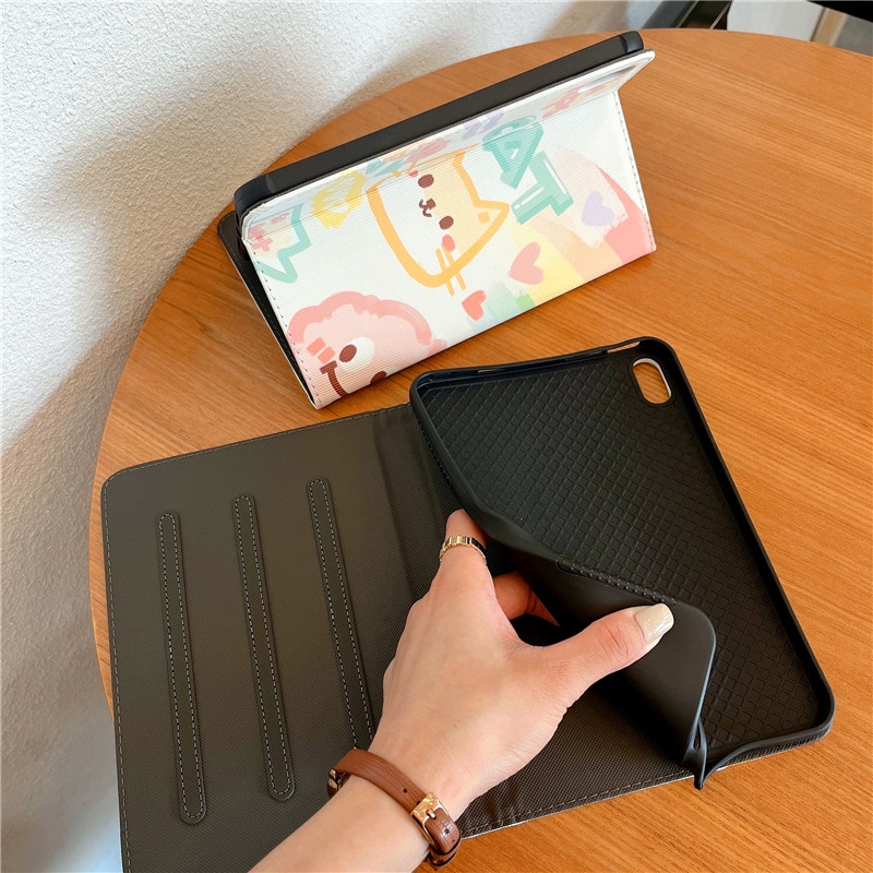 Ốp Máy Tính Bảng Da PU Có Giá Đỡ Cho iPad Mini /Air 1 2/Pro 9.7/4th 5th 6th 2017 2018/7th 8th 9th Gen 2019 2020 2021