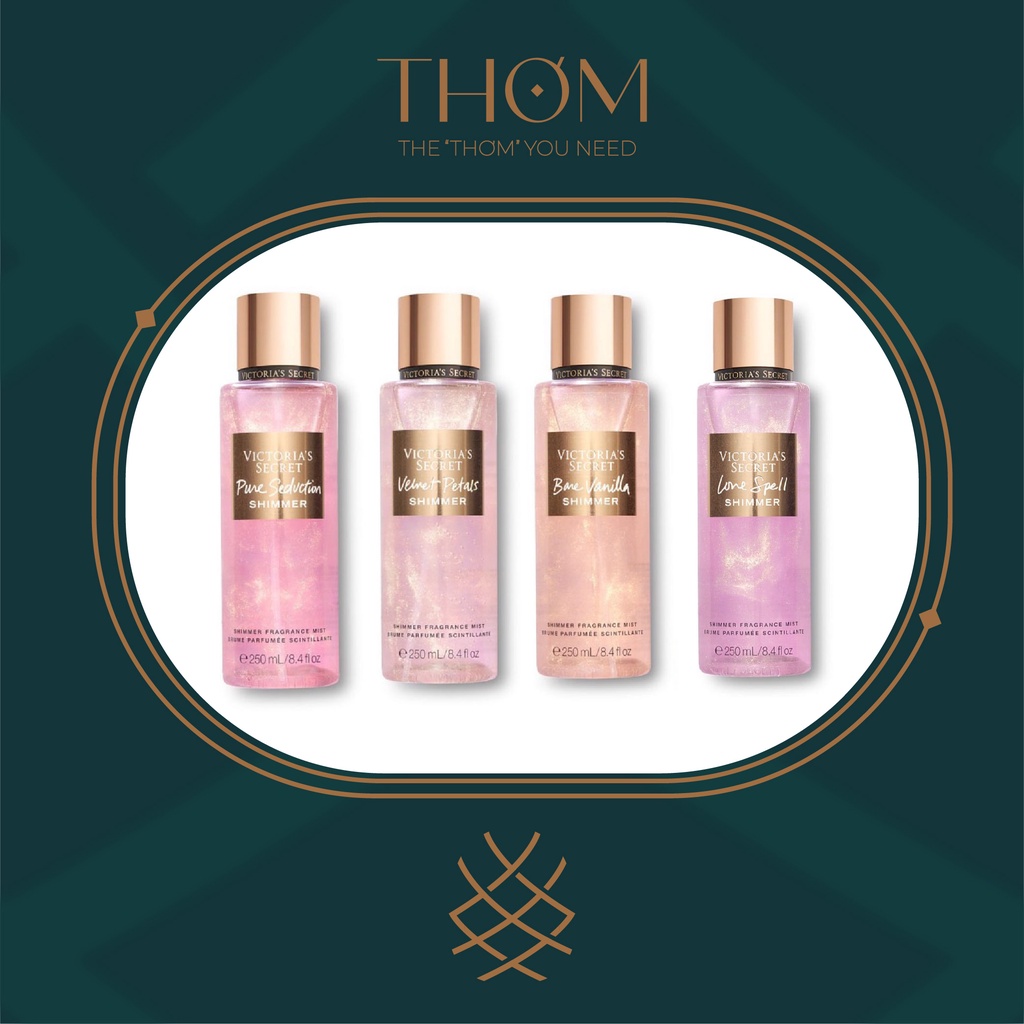[SHIMMER] XỊT THƠM KIM TUYẾN TOÀN THÂN LẤP LÁNH VICTORIA’S SECRET SHIMMER FRAGRANCE MIST (250ML)