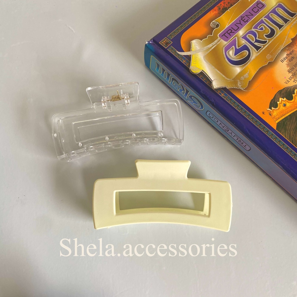 Kẹp tóc càng cua nhựa nhiều màu KT1 phong cách hàn quốc dành cho nữ Shela.accessories