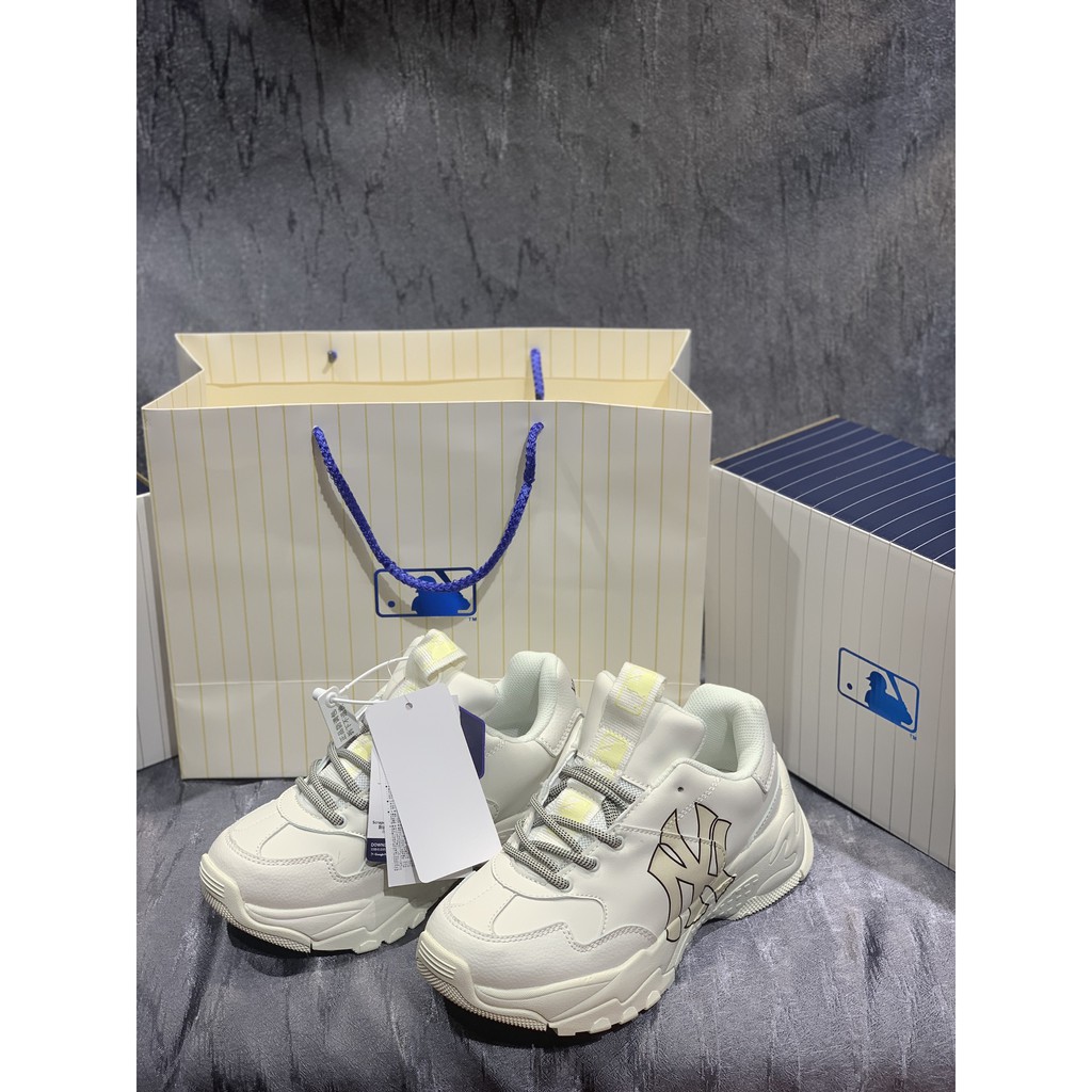 [x2manstore] giày tăng chiều cai m.l.b ny vàng tặng tất