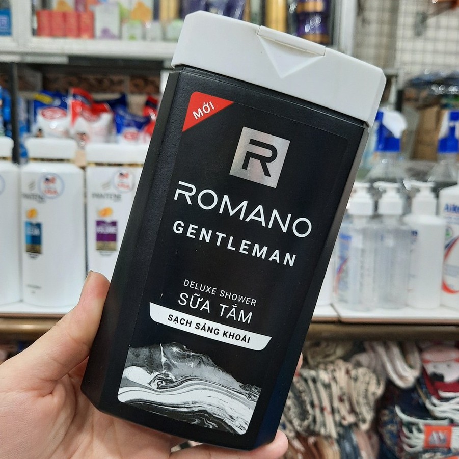 Sữa tắm nước hoa Romano Gentleman sạch sảng khoái 180g